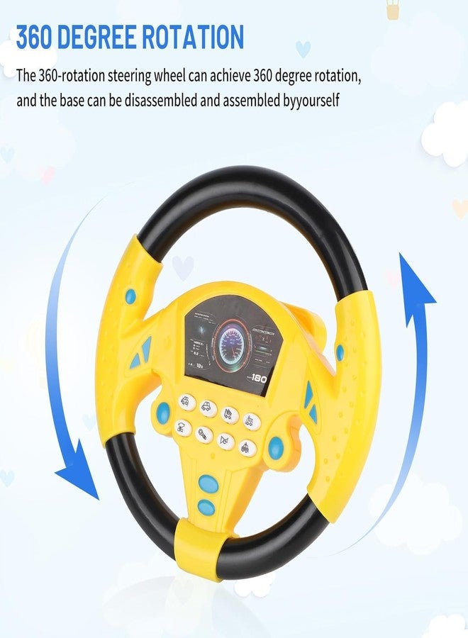 SHREETA Interactive Baby Steering Wheel Toy with Realistic Car Sounds, Music Buttons - Fun Driving Simulator for Toddlers, Perfect for Enhancing Kids’ Motor Skills & Imaginative Play - Image 4